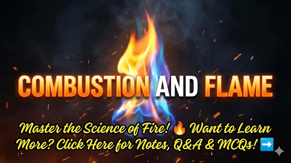 Combustion and Flame Class 8 Science