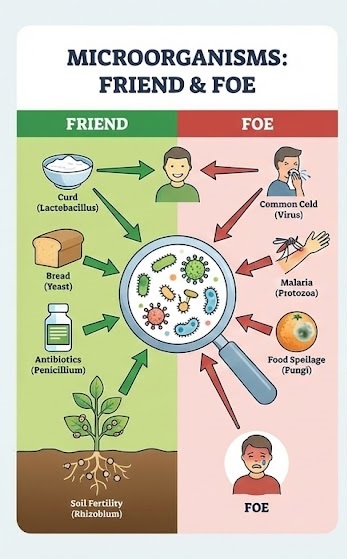 Microorganisms Friend and Foe Class 8