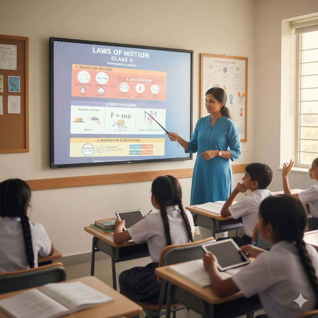 Feature image - Laws of Motion Class 9