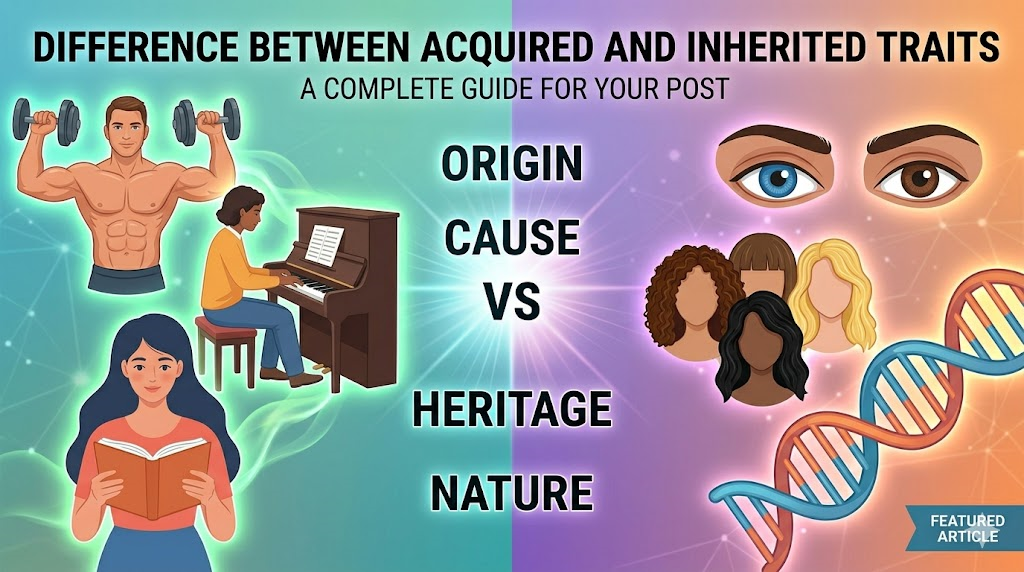 Difference Between Acquired and Inherited Traits