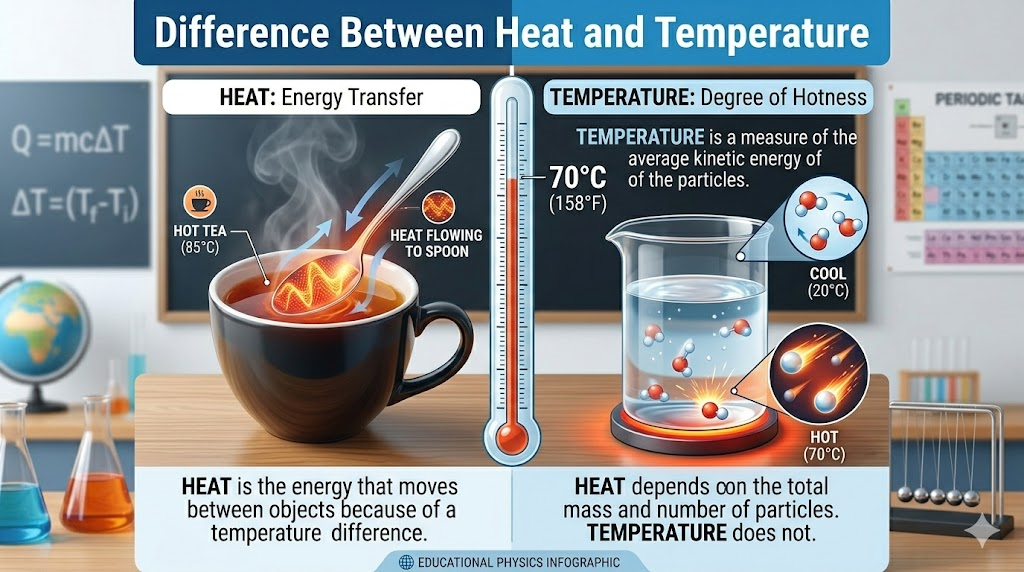 Difference Between Heat and Temperature
