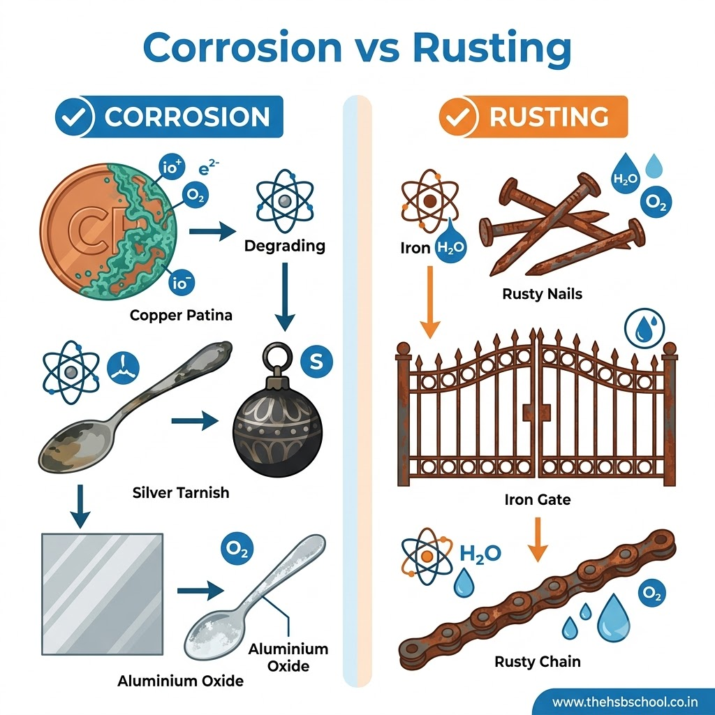 corrosion vs rusting difference