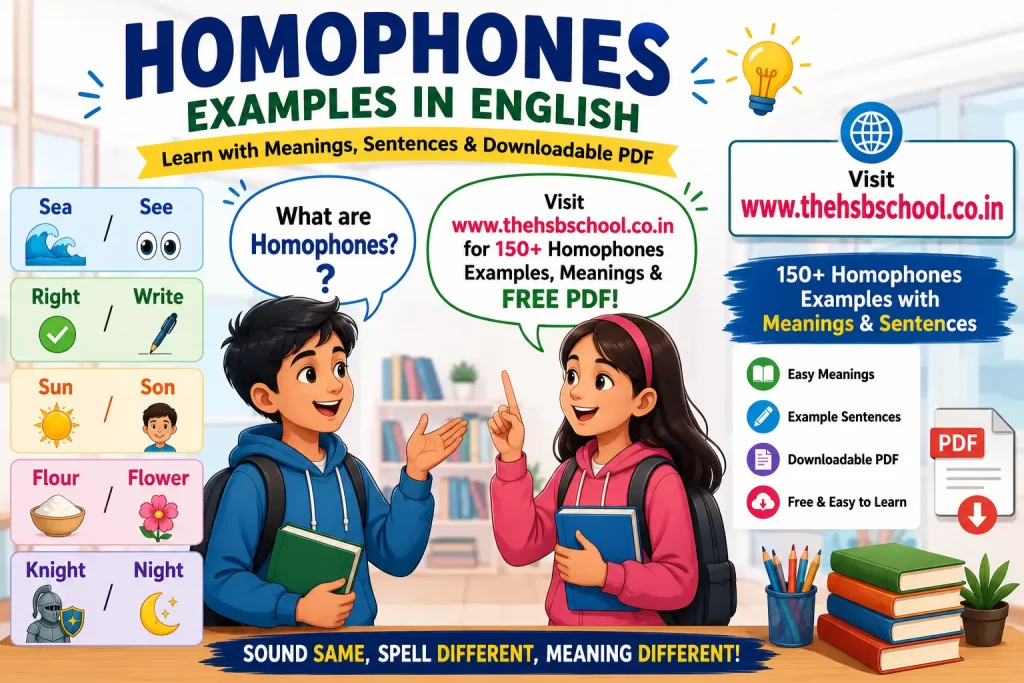 homophones examples